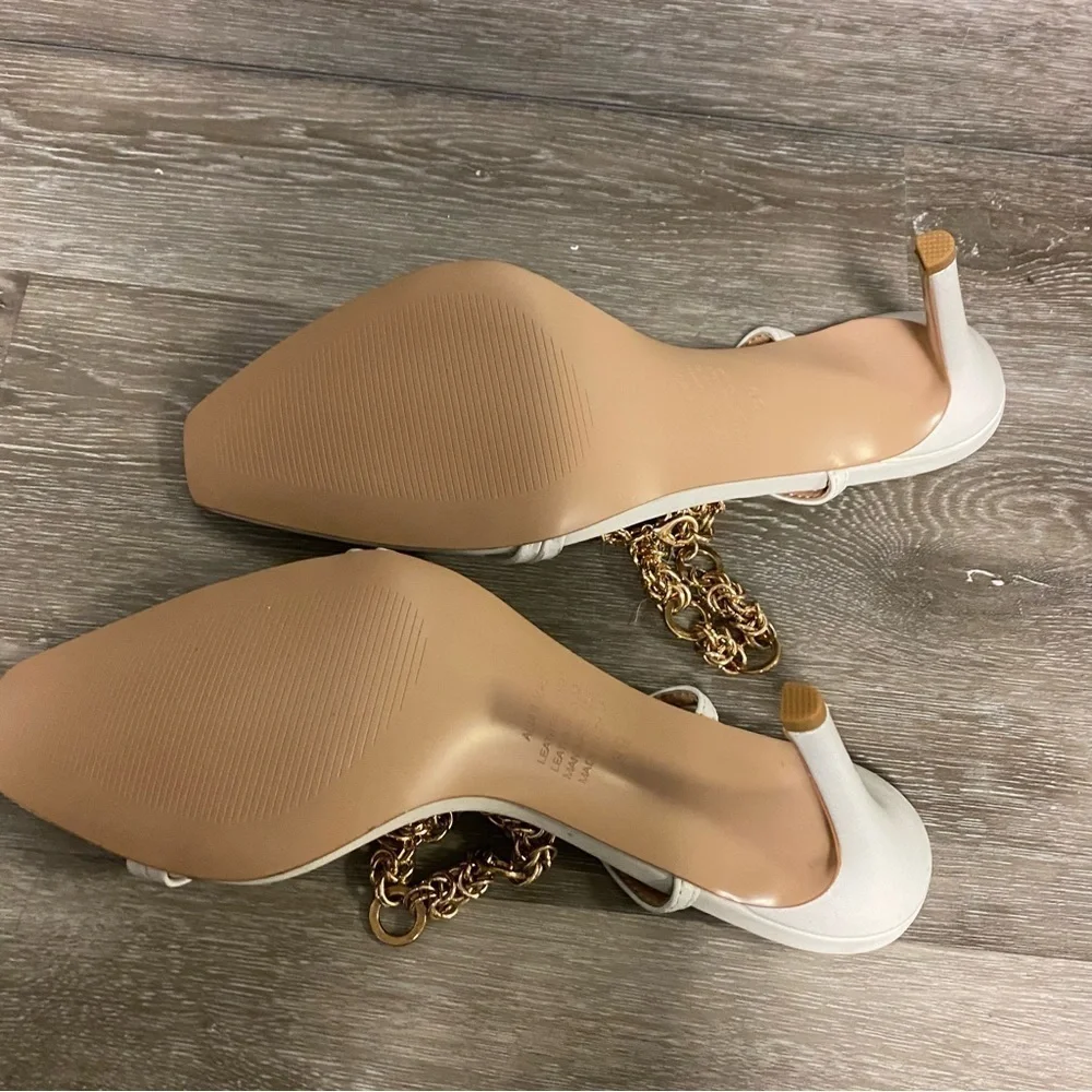 Alias Mae | Ankle Strap Heel in Ivory Size 39 NEW